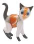 Preview: Katze stehend (weiß-braun-grau)